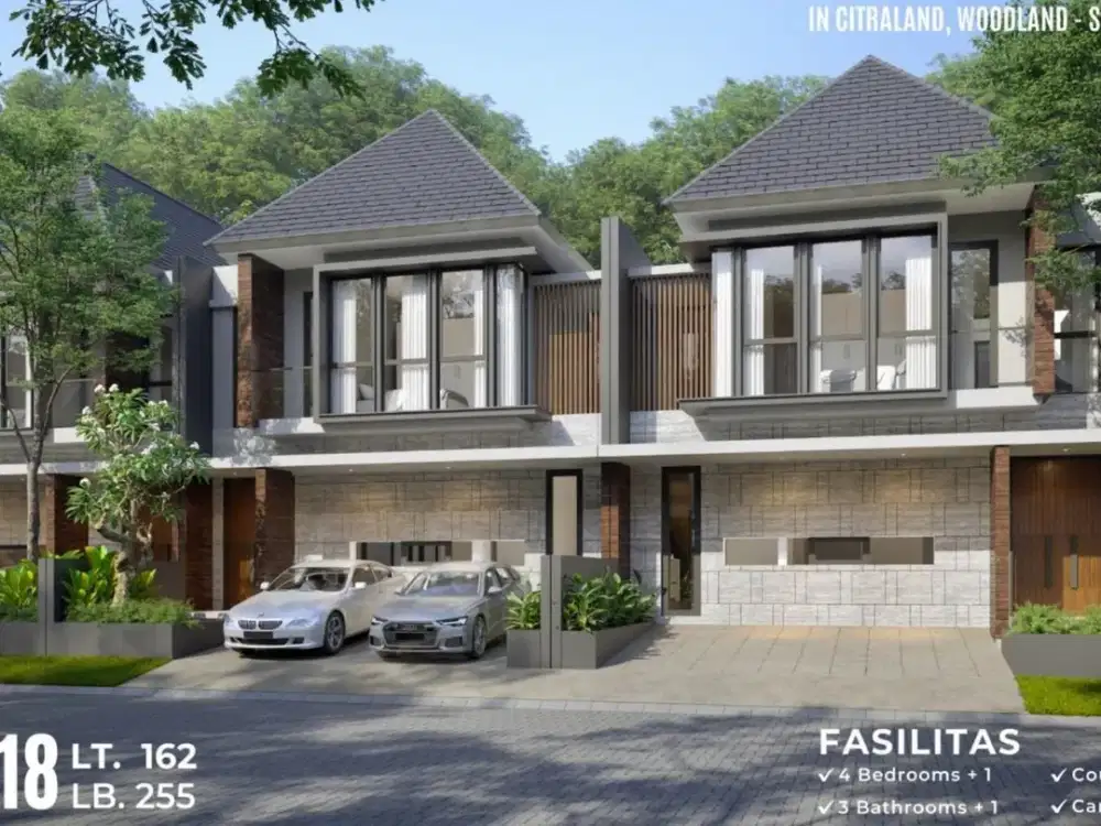 DIJUAL RUMAH BARU GRESS WOODLAND, Citraland