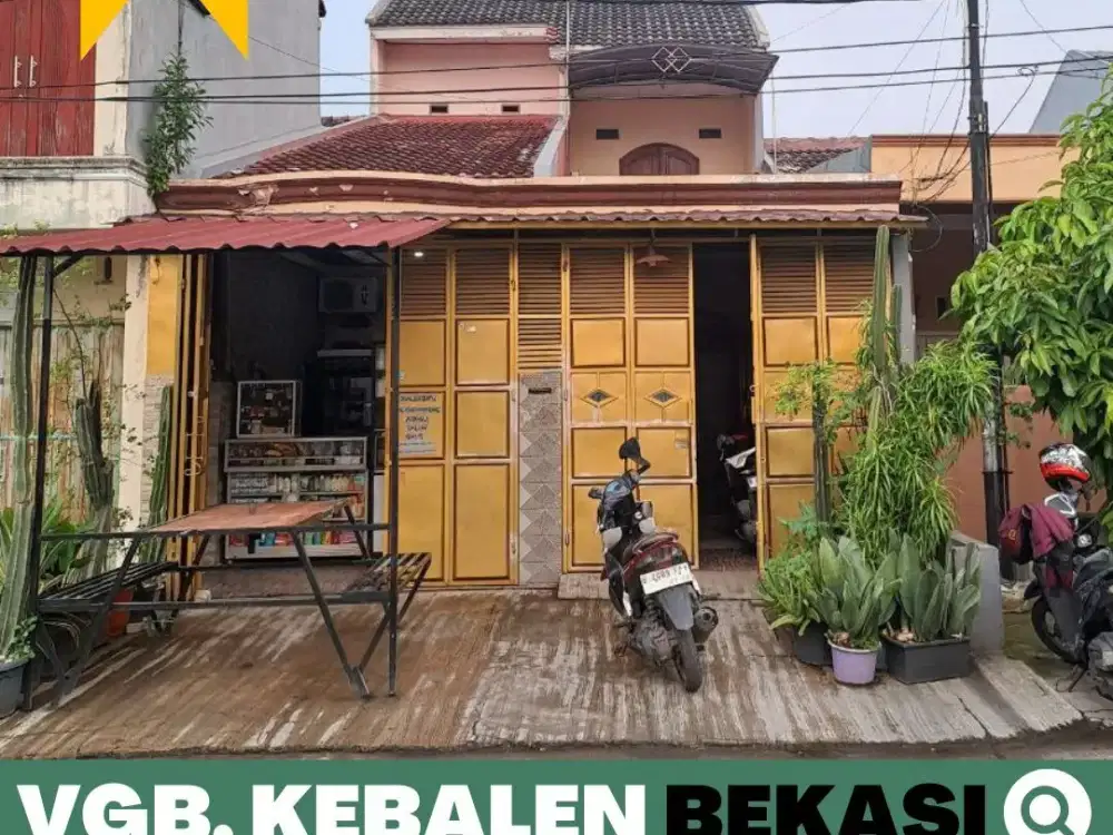 Rumah dijual 1,5 Lt. Vila Gading Baru, Kebalen 15 menit Stasiun Bekasi
