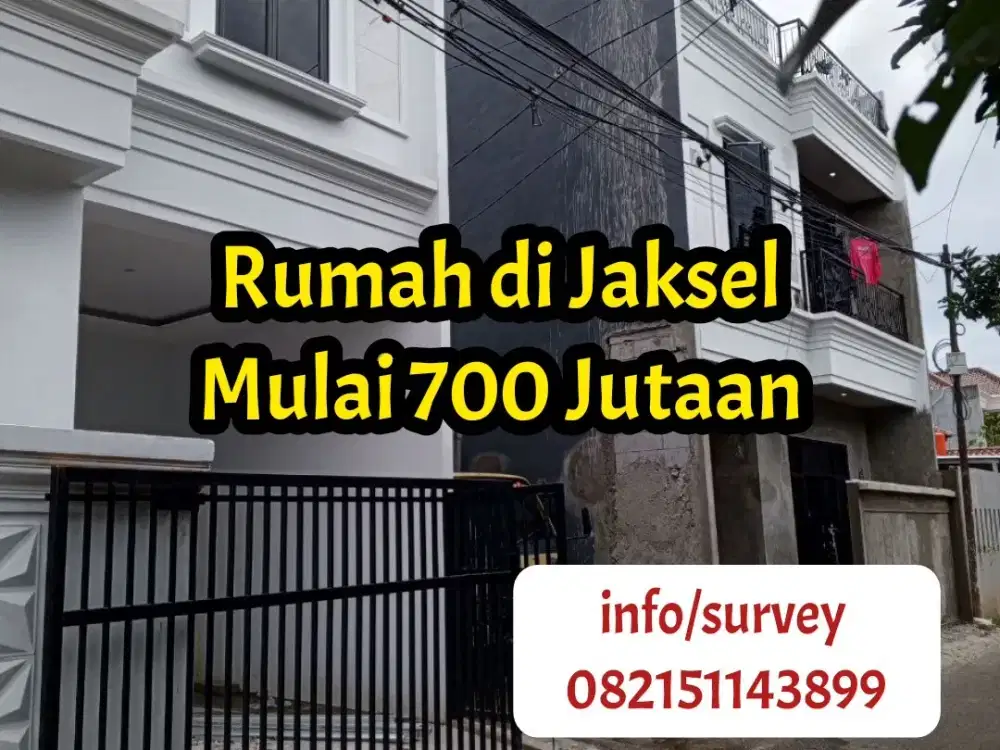 Rumah Cluster 2 Lantai bisa KPR  Akses mobil di Jagakarsa Jaksel