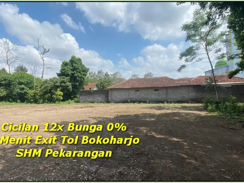 Tanah Jogja Free Desain Rumah dan IMB 5 Menit Jl. Jogja Solo Sleman