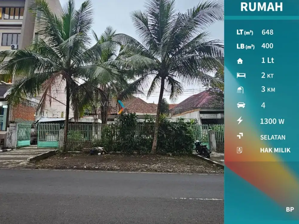 Dijual Rumah di Pusat Kota Jalan Guntur, Daerah Gunung- Gunung, Klojen