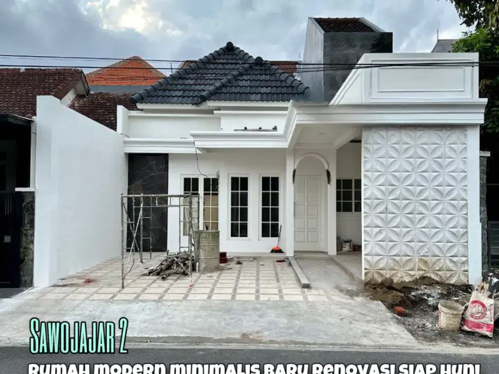 Rumah baru Renovasi Modern Minimalis di Sawojajar Malang