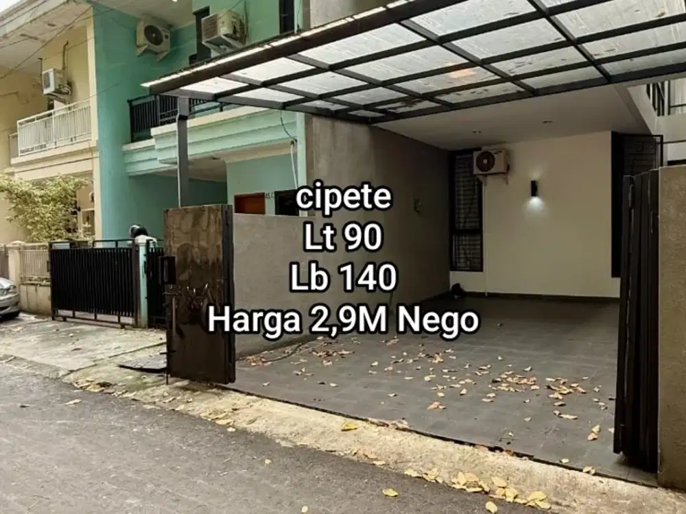 Jual Rumah di Cipete siap Huni Jakarta Selatan