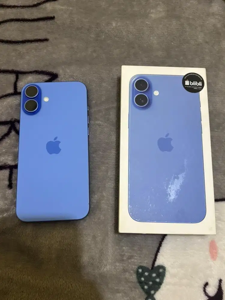 JUAL CEPAT iphone 16 plus 128 ultramarine ex blibli