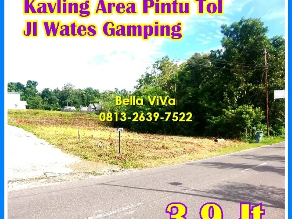 Tanah Jl Wates Dekat UMY Gamping Sleman