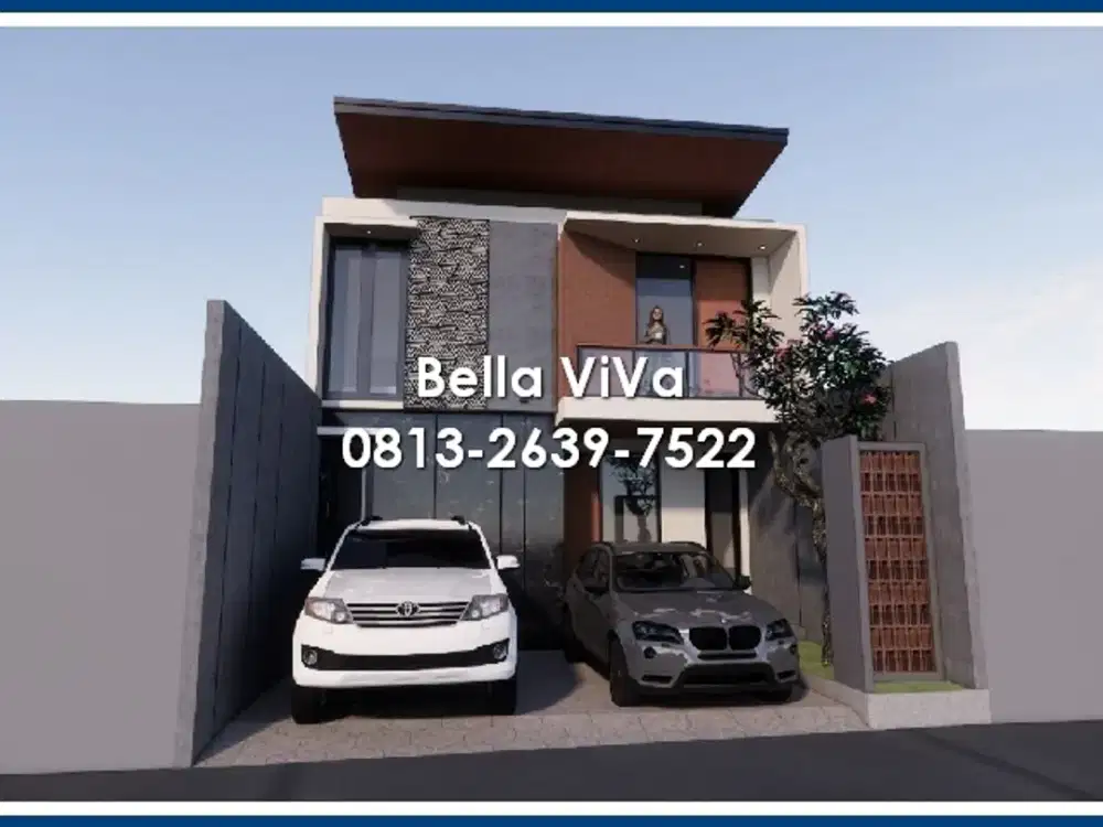 Rumah Kontemporer Modern Dijual Furnish Purwomartani