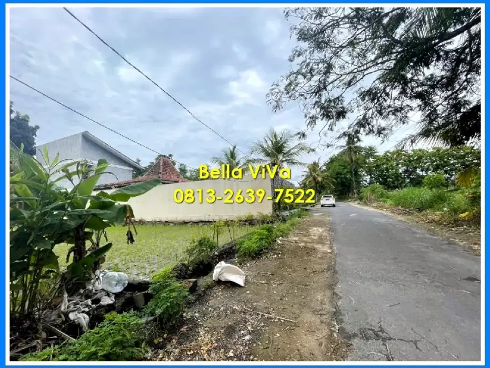 Dijual Tanah Sawah Dekat POM Mindi Jakal Sleman