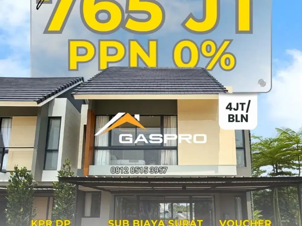 Promo free ppn & DP nol CITRA GARDEN SERPONG!  Mulai 750jutaan