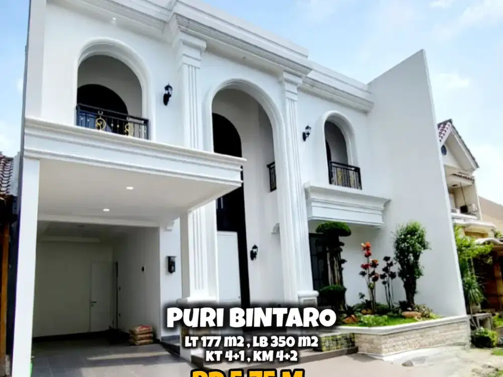12656//jual cepat rumah baru brand new puri bintaro siap huni