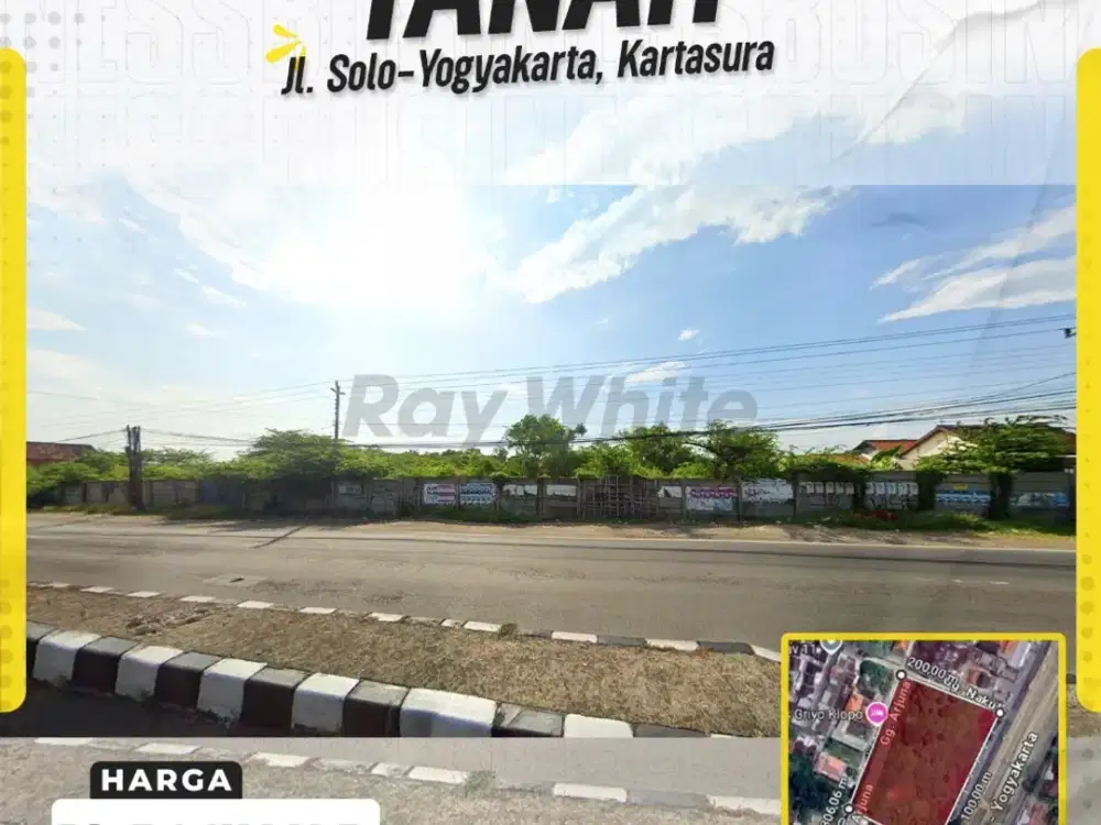Tanah Strategis Jalan Solo-Yogya Depan Kopasus Kartasura