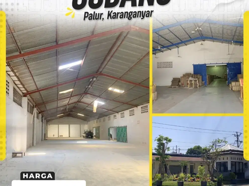 Dijual Gudang Modern dengan Akses Kontainer di Palur, Karanganyar