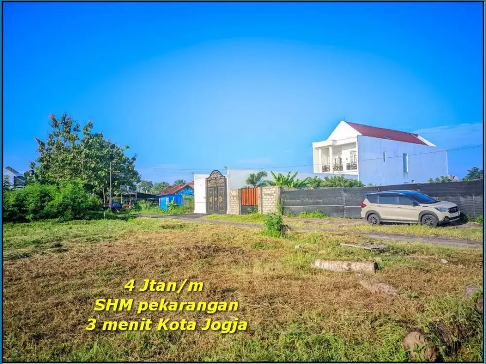 400 Jtan Cicilan 24x Tanpa Bunga SHM Pekarangan 8 Menit UGM & UNY