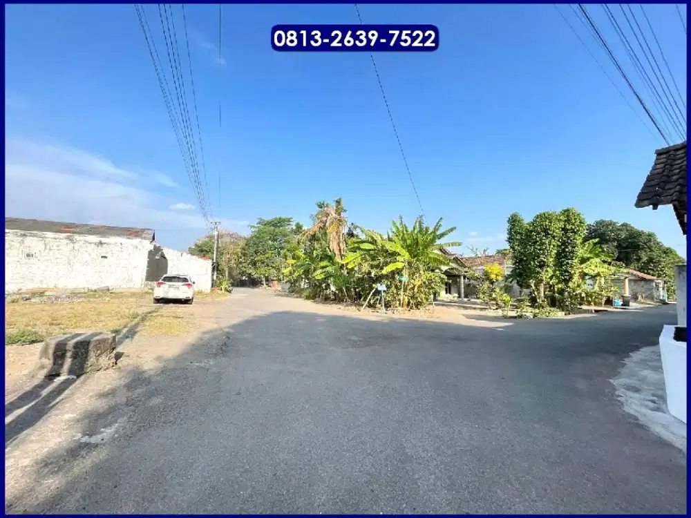 Tanah di Tegalyoso Bantul, Luas 195 m