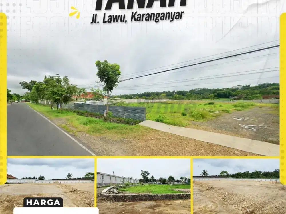 Tanah Siap Bangun di Jl. Lawu (Solo-Tawangmangu), Karangpandan