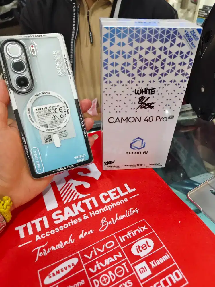 Tecno camon 40 pro 5G 8/256 promo new cuci gudang