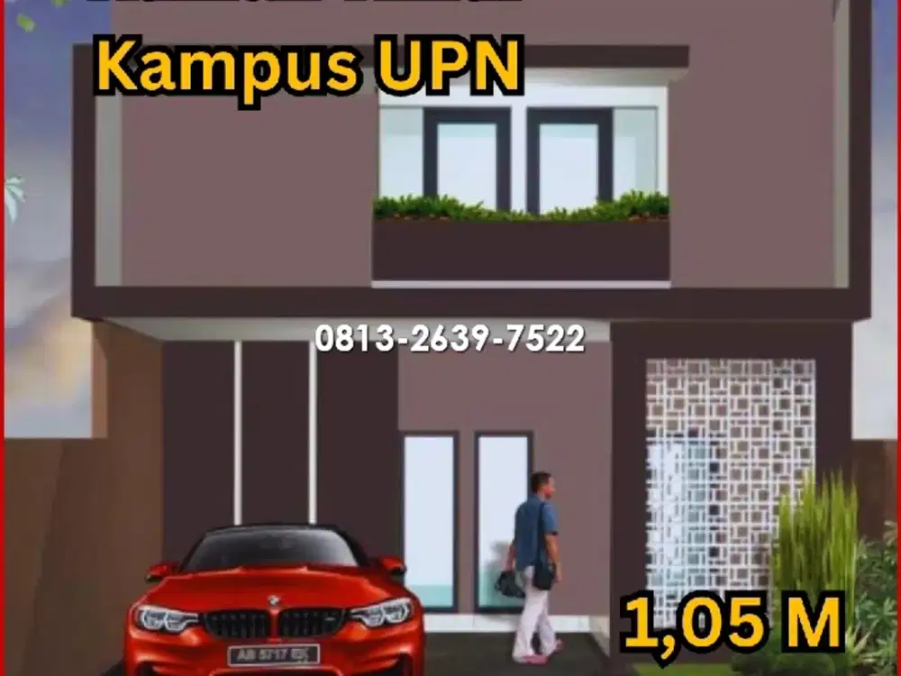 Rumah di Jual Murah Timur Kampus UPN Siap Bangun
