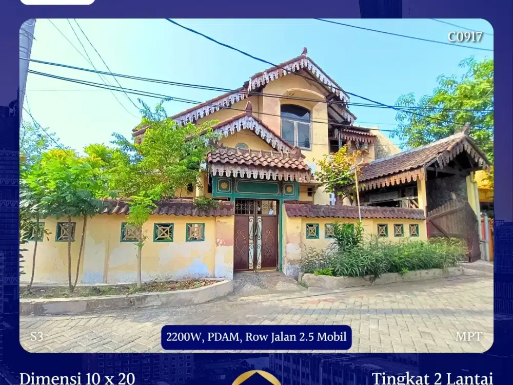 Rumah Mulyosari BPD Mulyorejo dkt Sutorejo Pakuwon City ITS Kenjeran