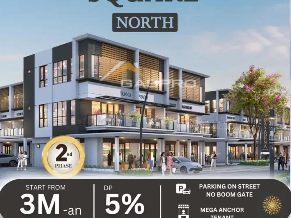 Ruko Pasadena North square 2 boulevard gading serpong dp nol%