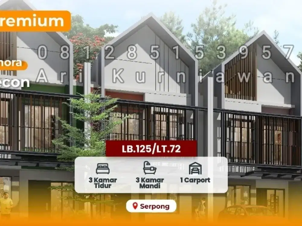 FREE PPN 100% LAGI! SISA 2 UNIT CLUSTER LEONORA SUMMARECON SERPONG