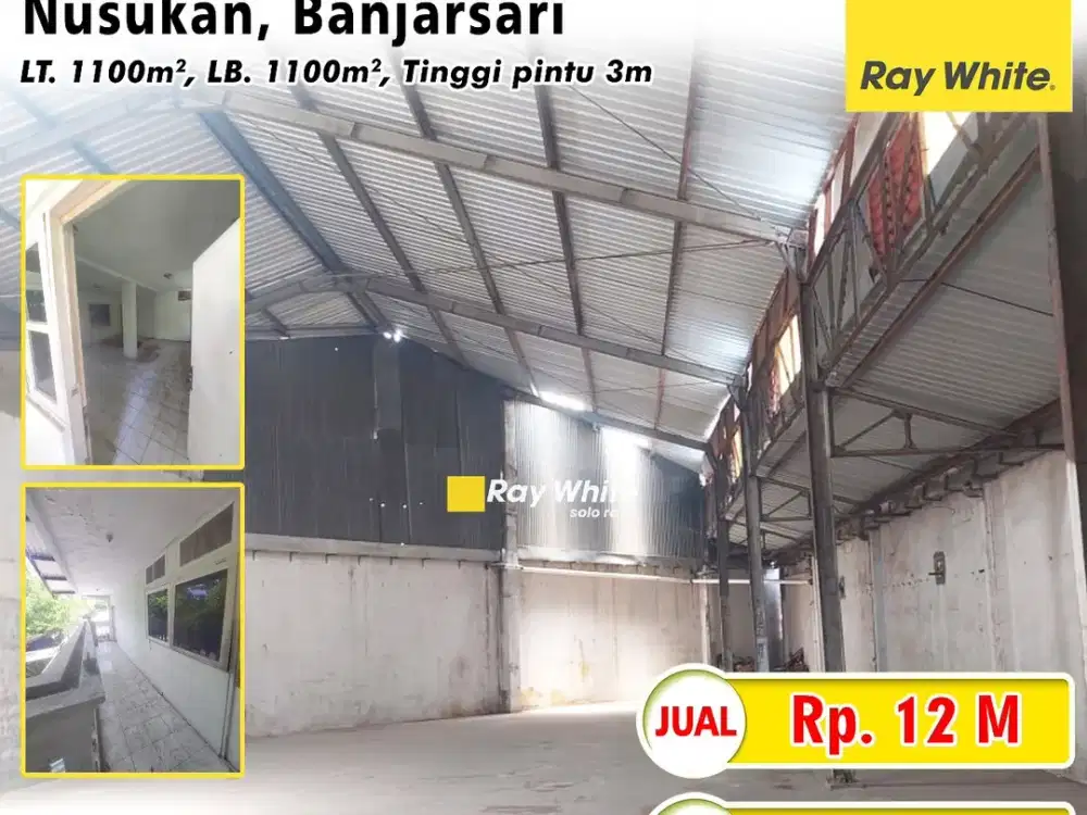 Dijual Gudang Utara Kota Solo di Nusukan, Banjarsari