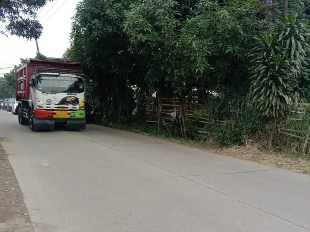 Jual tanah di tepi jalan raya di Ciangsana gunung putri Bogor jabar