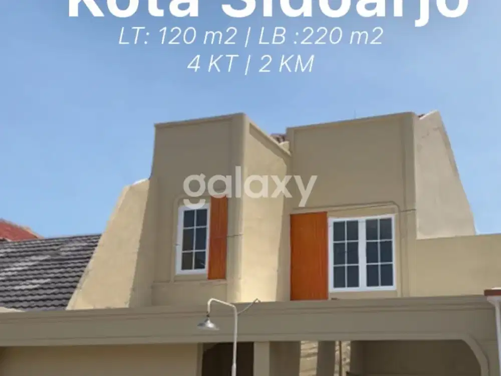 Sidoarjo Kota Rumah Tinggal 2 Lantai Baru Gress Dekat Alun-Alun