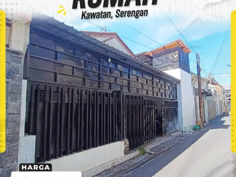 Dijual Rumah Tengah Kota di Kawatan, Serengan, Solo