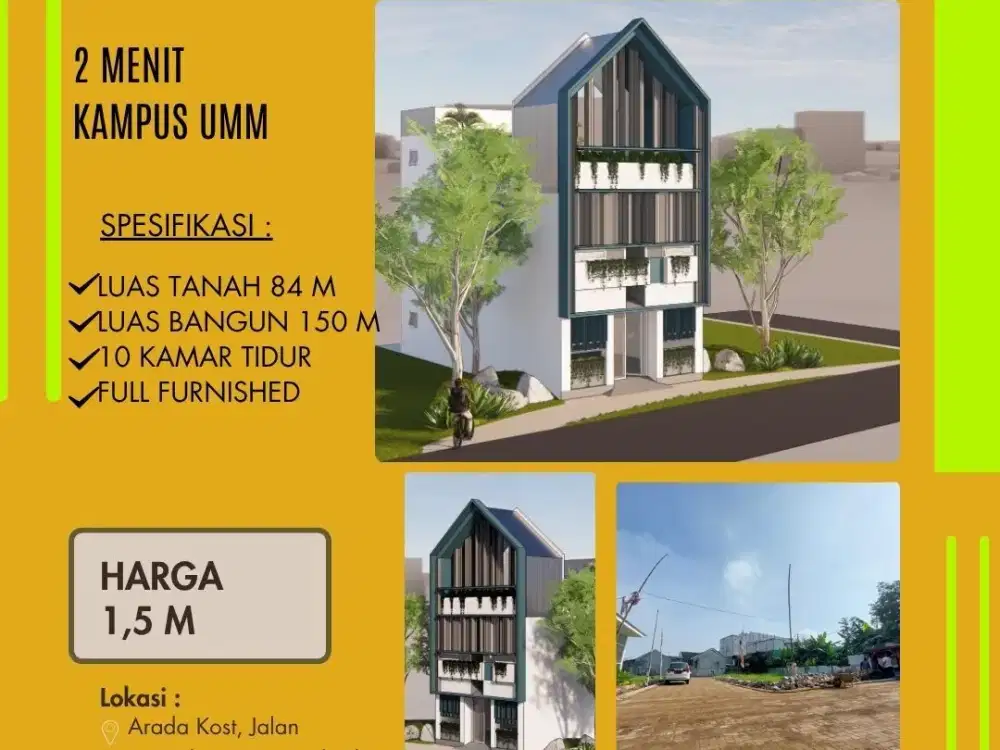 Kost Strategis Kota Malang; selangkah kampus UMM