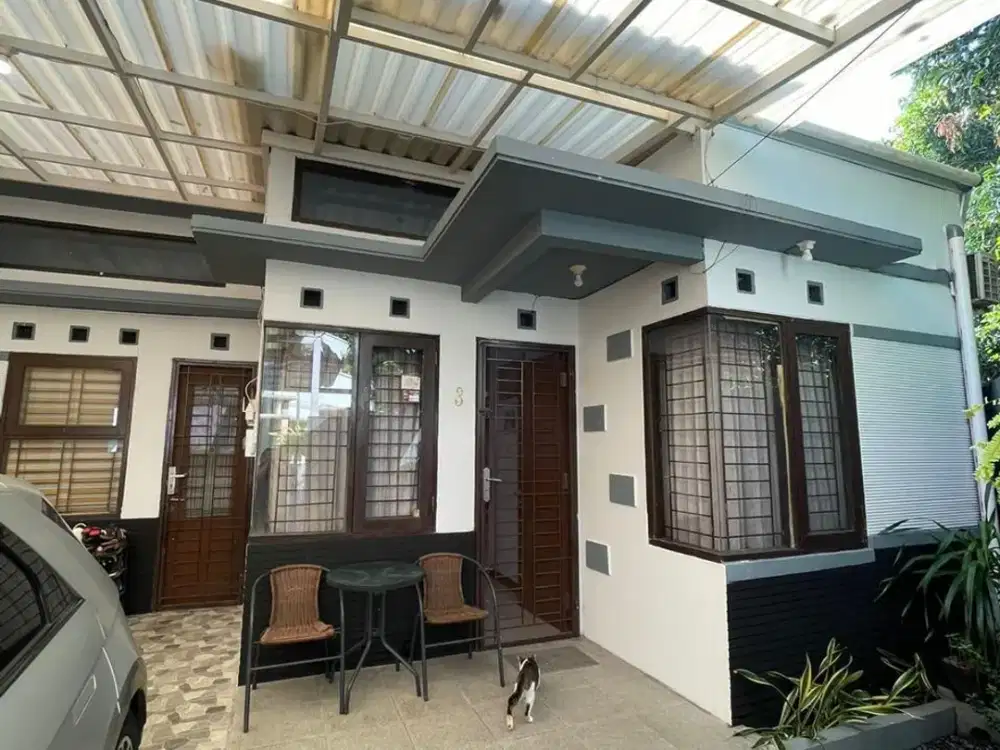 Rumah dijual jalan merdeka depok hook satu lantai siap huni