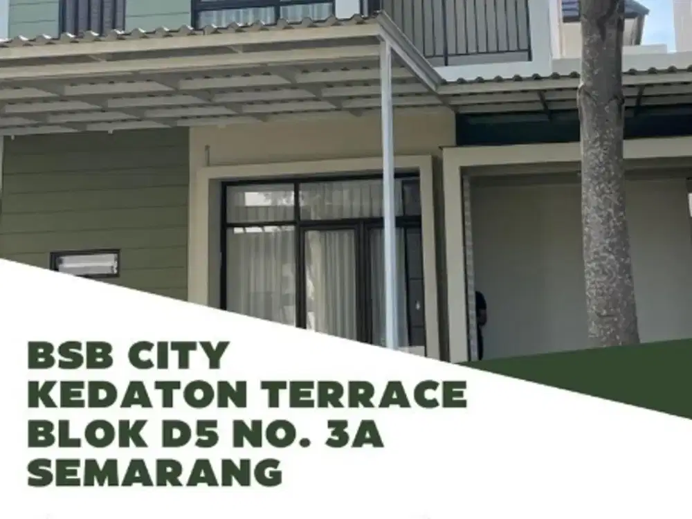 DIJUAL RUMAH SIAP PAKAI DEPAN TAMAN KEDATON TERRACE BSBCITY