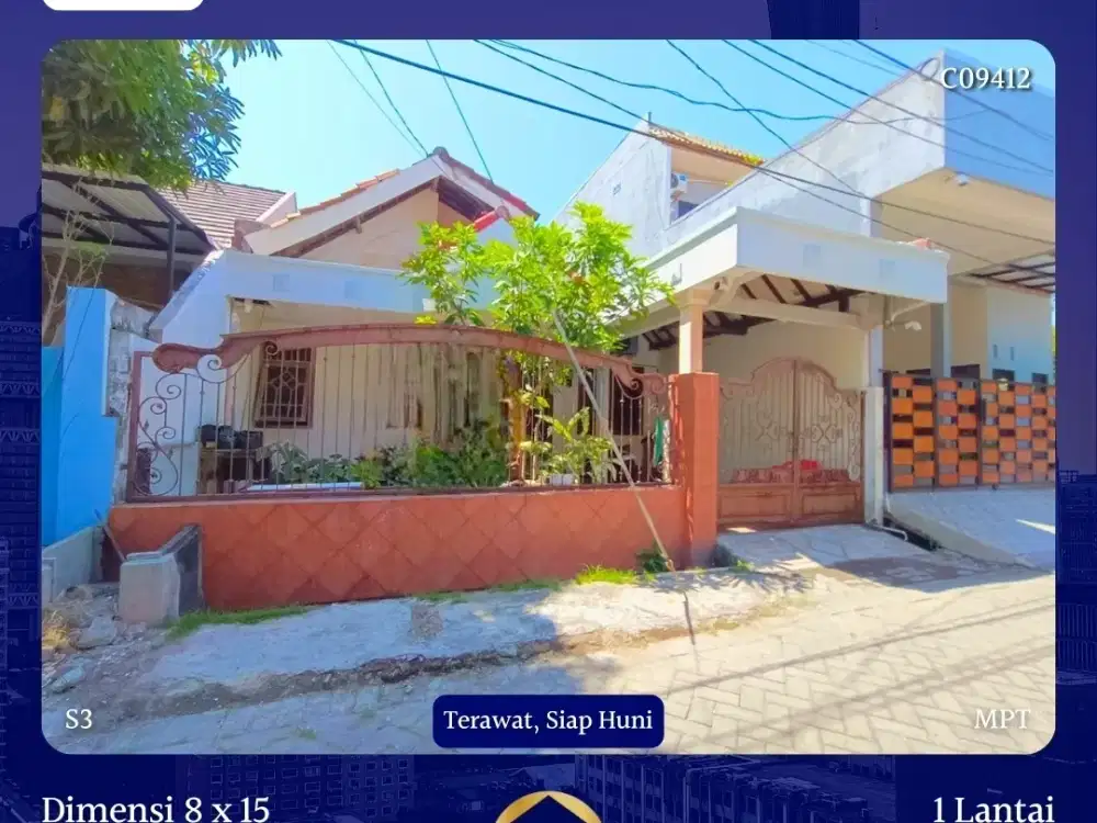 Rumah Gununganyar Emas dkt Medokan Pandugo Rungkut Purimas Tol Juanda