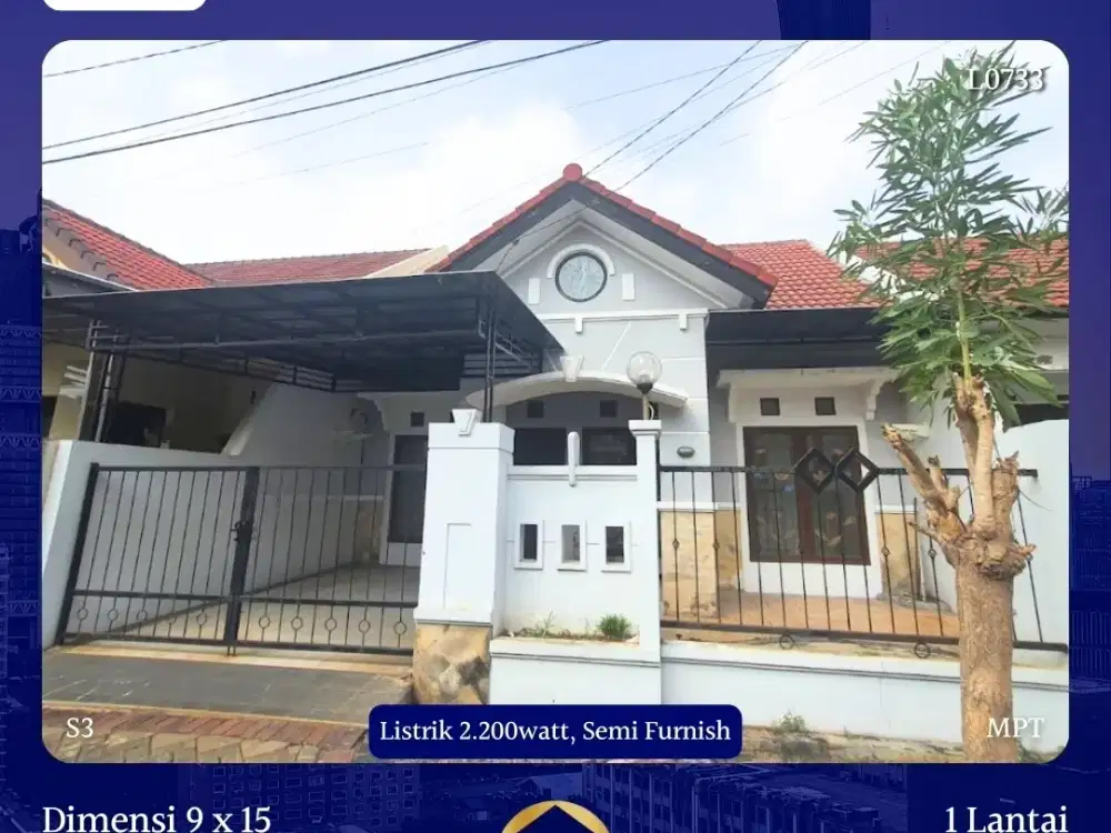 Rumah Graha Sampurna Indah Wiyung Surabaya Barat dkt Raya Menganti