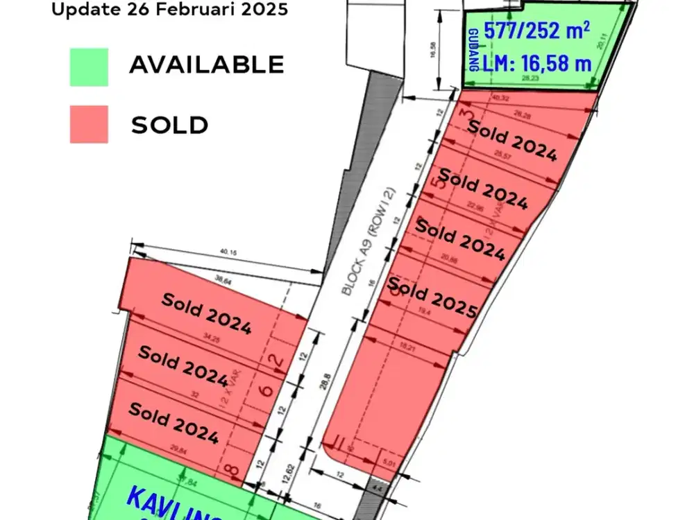 Dijual Kavling Gudang Bizpark, Kavling Tipe 900