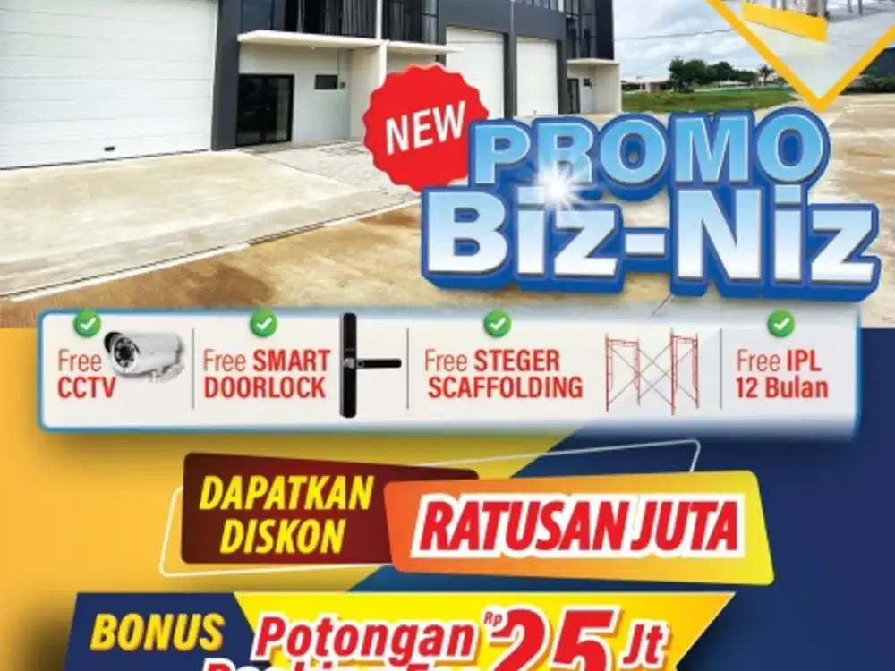 DIJUAL GUDANG  Biz-Niz at AEROBIZHUB PAJANG Tangerang