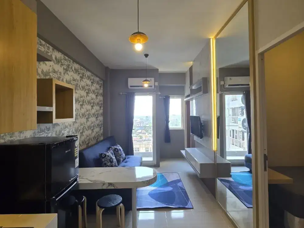 Dijual apartemen Puncak dharmahusada furnish interior lantai 7