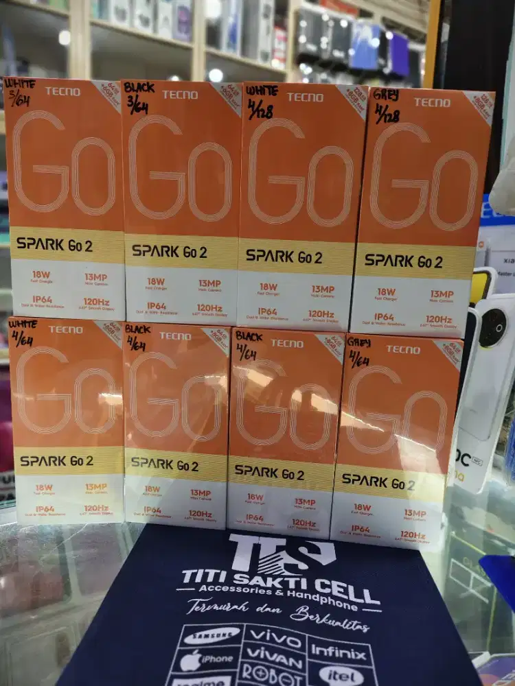 Tecno spark go 2 promo garansi resmi segel pabrik new