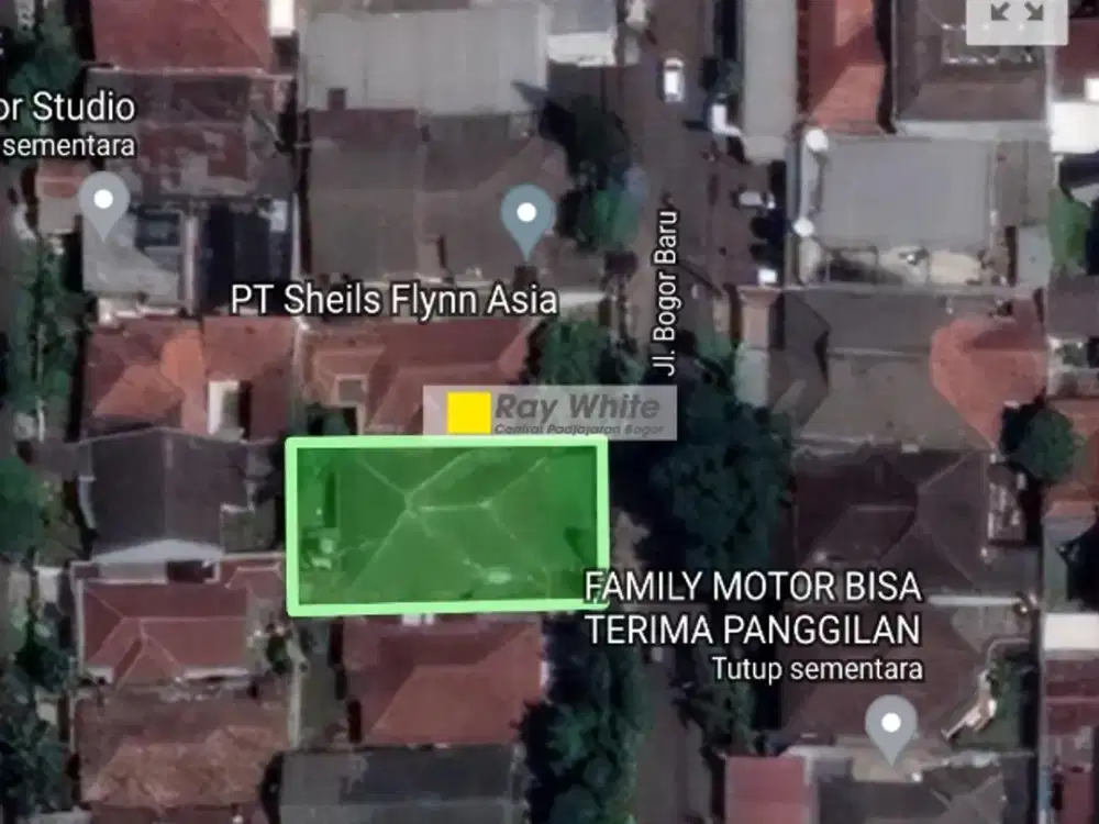 disewakan ruang usaha di jalan raya bogor baru dekat IPB