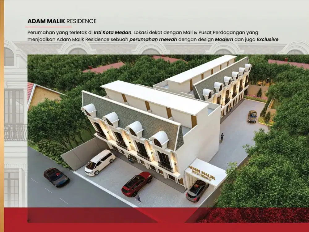 Jual Rumah Baru Komplek Adam Malik Residence Jalan Sekata - Medan