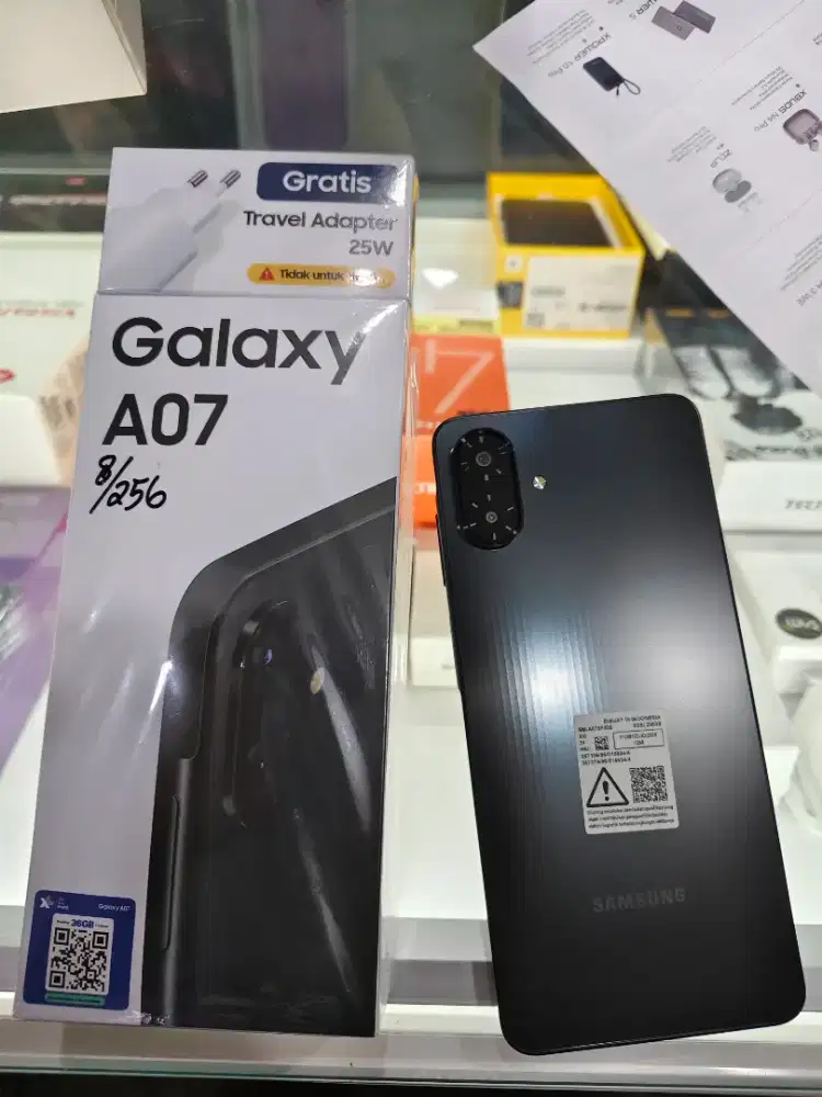 Samsung a07 8/256 baru free case dan antigores kaca promo