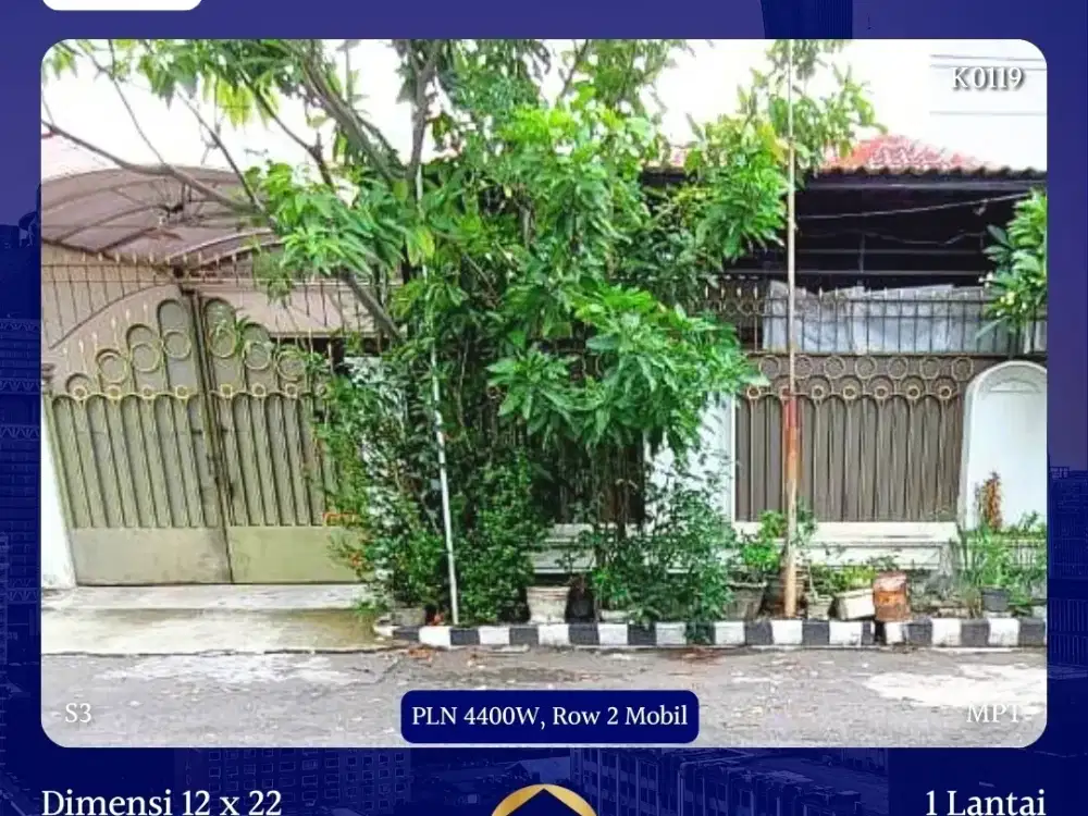 Rumah Manyar Kertoarjo dkt Kertajaya Gubeng Dharmahusada Galaxy Mall