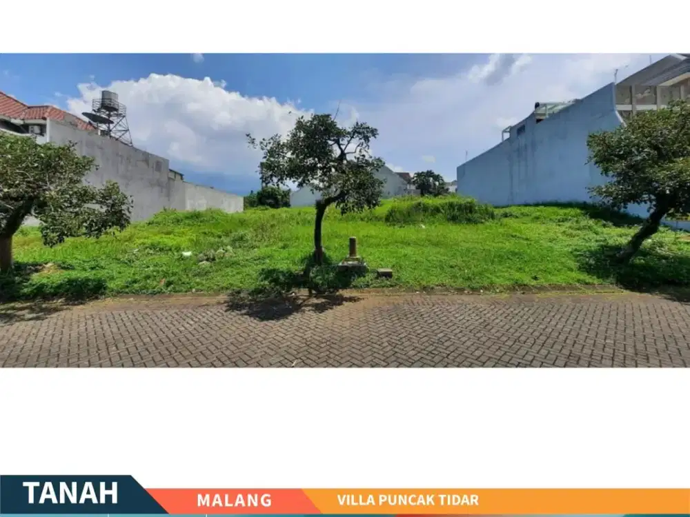 Dijual Tanah Kavling SHM di Jalan Kembar Villa Puncak Tidar Malang