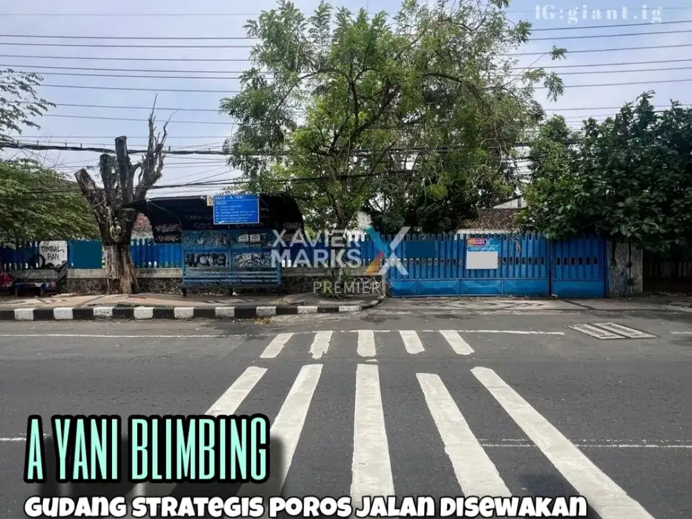 Gudang Strategis di poros jalan A Yani Blimbing Malang