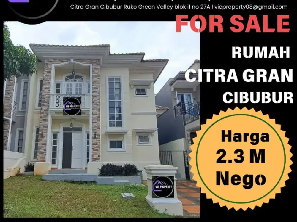 RUMAH CANTIK DI CITRGRAN CIBUBUR SIAP HUNI CITRA GRAN