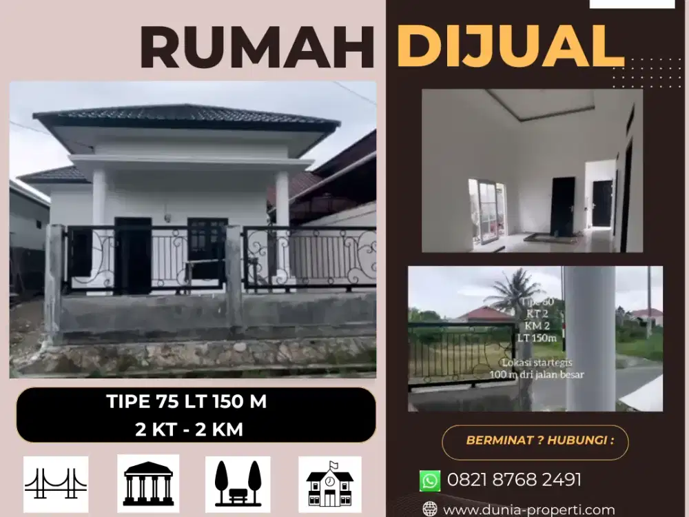 Rumah Siap Huni Lokasi Strategis di Cot Lamkuweueh, Banda Aceh