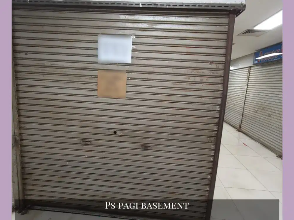 Disewa Kios di Pasar Pagi Basement