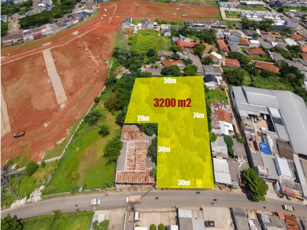 Dijual Tanah Kavling 3200 m² – Lokasi Strategis