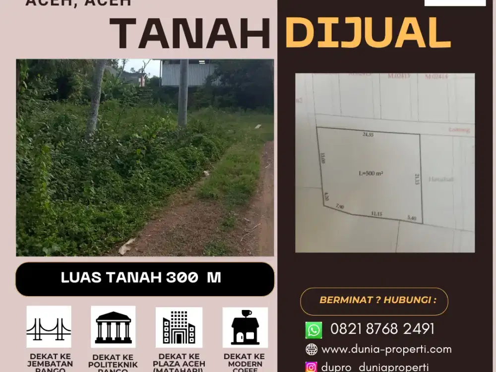 Tanah 300m² di Pango Raya – Strategis & Cocok Buat Usaha & investasi