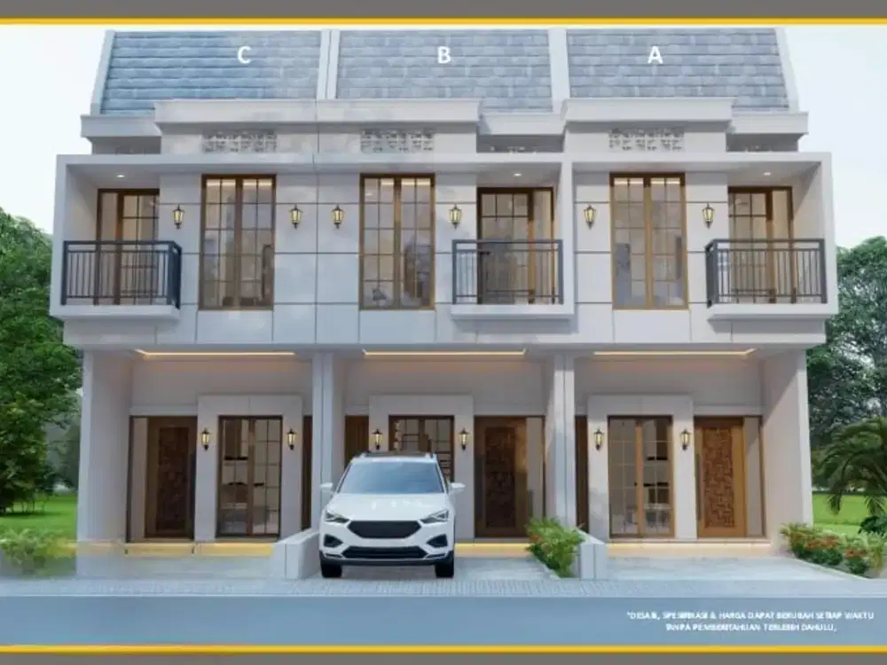 RUMAH 1,350 M an 4 KAMAR TIDUR DEKET KE STASIUN KLENDER