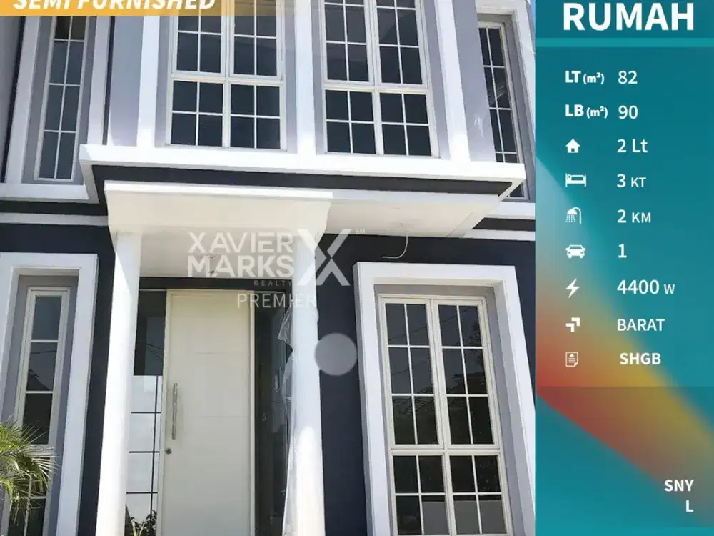Dijual Rumah Pusat Kota Semi Furnish di Green Orchid Malang