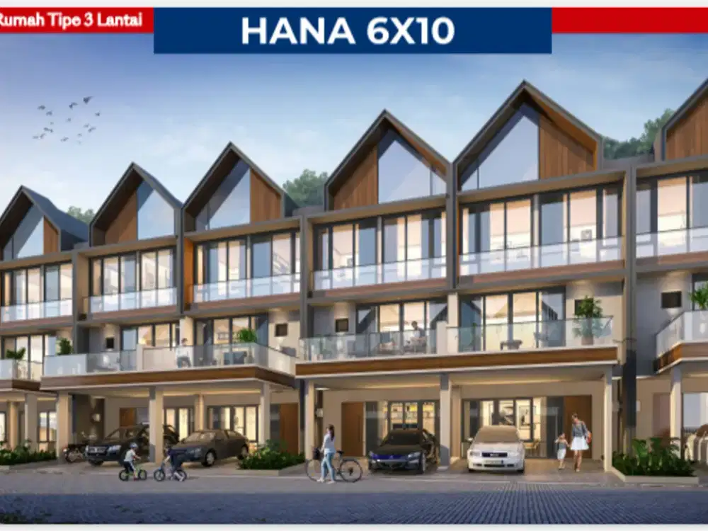 Rumah PIK 2 Osaka Residence JUAL RUGI 6x10 3 Lantai Brand New